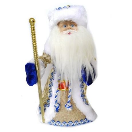 Фигурка Новогодняя Сказка Дед мороз музыкальный 30 см (973520) синий
