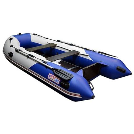 Надувная лодка HUNTERBOAT Стелс 335 синий/серый