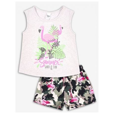 Комплект одежды Веселый Малыш размер 116, серый/розовый
