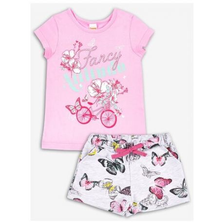 Комплект одежды Веселый Малыш размер 116, розовый/серый