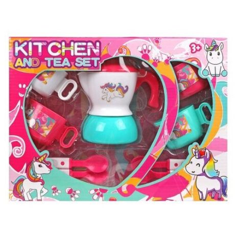 Набор посуды Shantou Gepai Kitchen and tea set LN795G белый/розовый/голубой