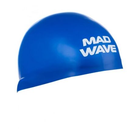 Шапочка для плавания MAD WAVE D-CAP синий L