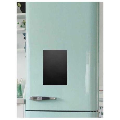 Доска на холодильник магнитно-меловая Doski4you Малая комплект (30х20 см) черный