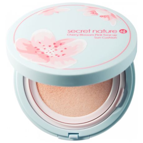 Secret Nature Тональный крем Cherry Blossom Pink Tone Up Sun Cushion, 20 г, оттенок: pink