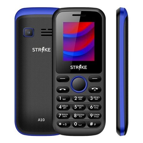 Телефон Strike A10 черно-синий
