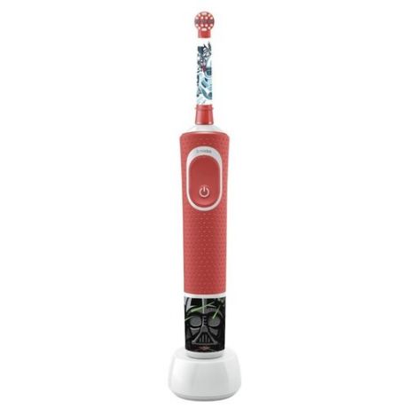 Электрическая зубная щетка Oral-B Vitality Kids Star Wars (D100.413.2K), красный