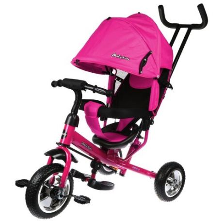 Трехколесный велосипед Moby Kids Start 10x8 Eva розовый/черный