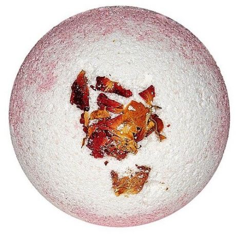 Лаборатория Катрин Бурлящий шар Двухцветный с лепестками роз, 130 г