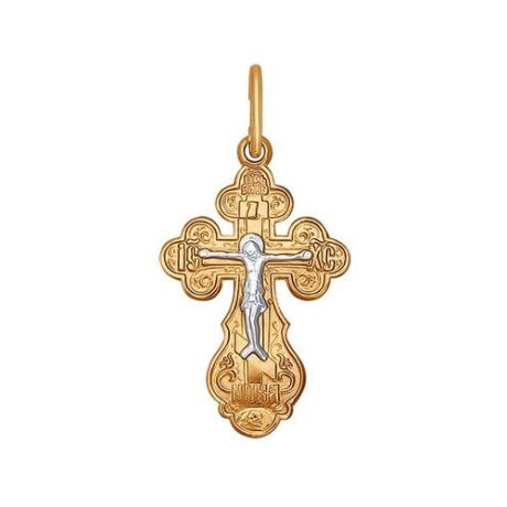SOKOLOV Широкий крест из двух видов золота 120296