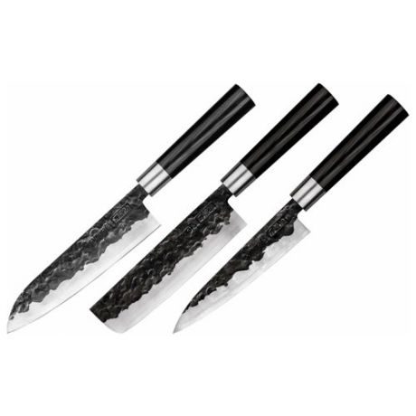 Набор Samura Blacksmith 3 ножа черный