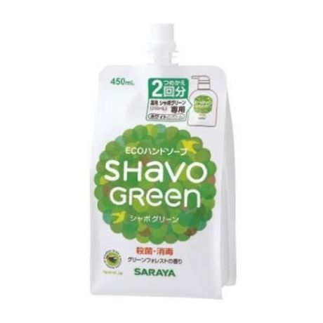 Мыло жидкое Saraya Shavo Green (наполнитель), 450 мл