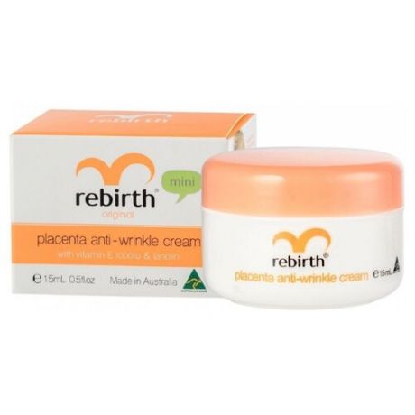 Rebirth Placenta Anti-Wrinkle Cream Крем для лица с экстрактом плаценты, витамином Е и ланолином, 15 мл