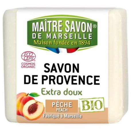 Мыло кусковое Maitre Savon de Marseille Персик, 100 г