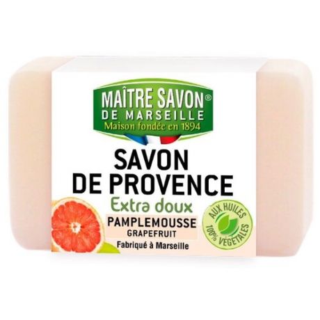 Мыло кусковое Maitre Savon de Marseille Грейпфрут, 100 г