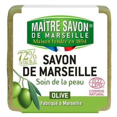 Мыло кусковое Maitre Savon de Marseille Оливковое, 200 г