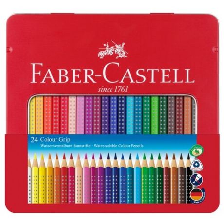 Faber-Castell Цветные карандаши Grip, 24 цвета (112423)