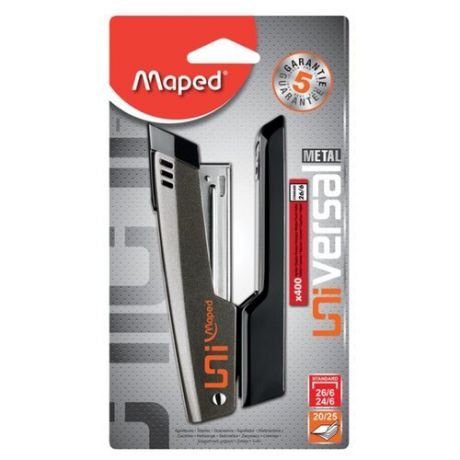 Maped степлер Universal Metal Half Strip (039200) коричневый/черный