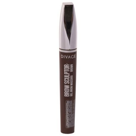 DIVAGE Тушь для бровей Brow Sculptor Gel Brown Mascara 01