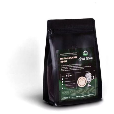 Кофе в зернах Brai Gran ароматизированный Ирландский крем, арабика, 200 г