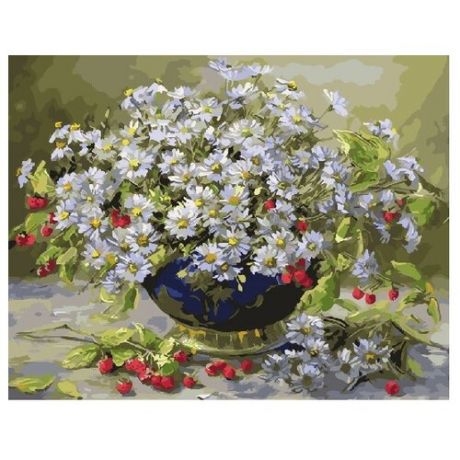 ВанГогВоМне Картина по номерам "Прелестные ромашки", 40х50 см (ZX 22181)