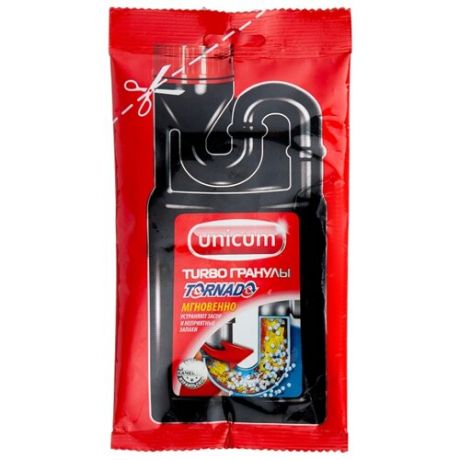Unicum гранулы для засоров Торнадо 0.07 кг
