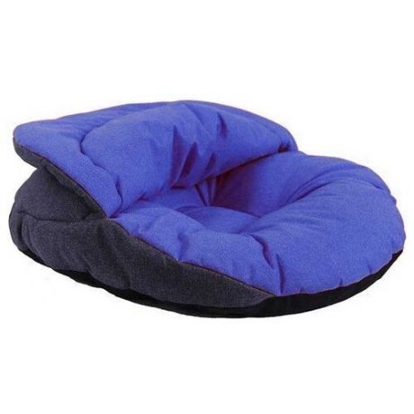 Лежак для собак Pretty Pet Нора 48х45х10 см серый/голубой