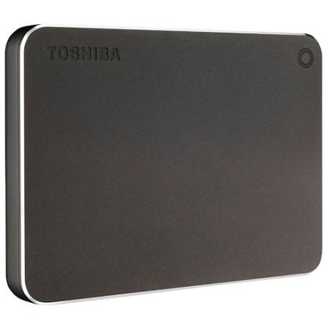 Внешний HDD Toshiba Canvio Premium (new) 2 ТБ темно серый металлик