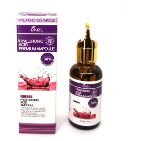 Ekel Premium Ampoule 38% Hyaluronic Acid Сыворотка для лица с гиалуроновой кислотой, 30 г