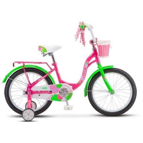 Детский велосипед STELS Jolly 18 V010 (2020) пурпурный/зеленый 11" (требует финальной сборки)
