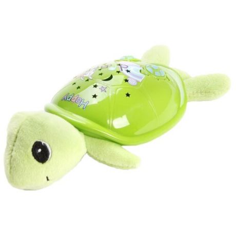 Игрушка-ночник Наша игрушка Потеша черепашка зеленая 4 см