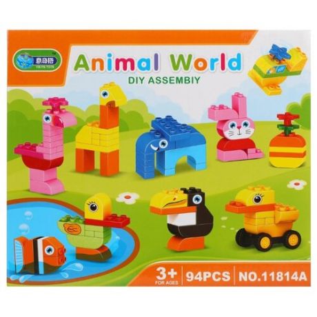 Конструктор Yikita Toys Animal World 11814A Мир животных