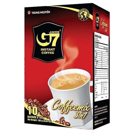 Растворимый кофе Trung Nguyen G7 3 в 1, в пакетиках (10 шт.)