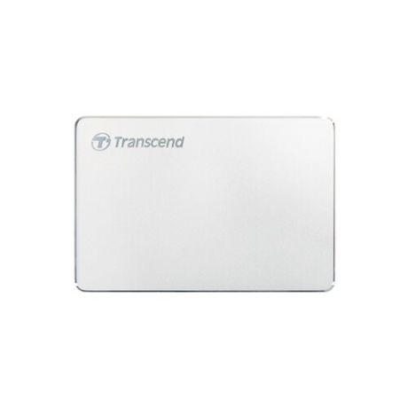 Внешний HDD Transcend StoreJet 25C3S 1 ТБ серебристый