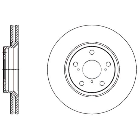 Комплект тормозных дисков передний SANGSIN BRAKE SD4605 295x26 для Opel (2 шт.)