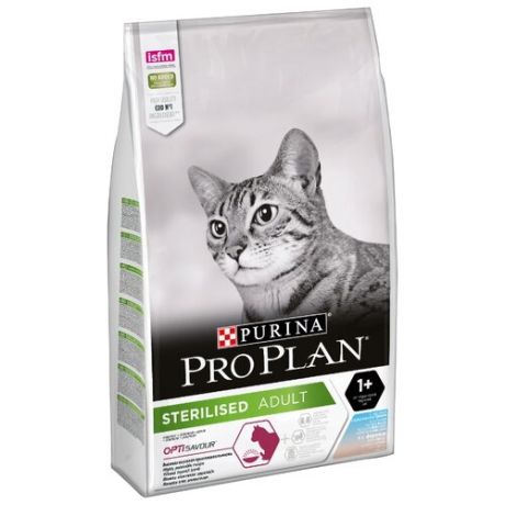 Корм для стерилизованных кошек Purina Pro Plan Opti Savour с треской, с форелью 3 кг