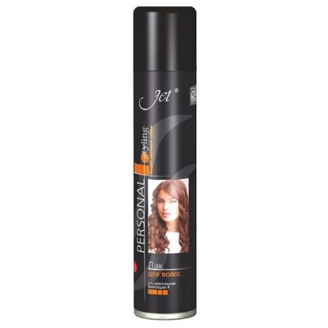 Jet Лак для укладки волос Personal Styling Объем и Стойкость, экстрасильная фиксация, 300 мл