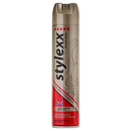 Stylexx Лак для укладки волос Фиксация и объем, экстрасильная фиксация, 250 мл