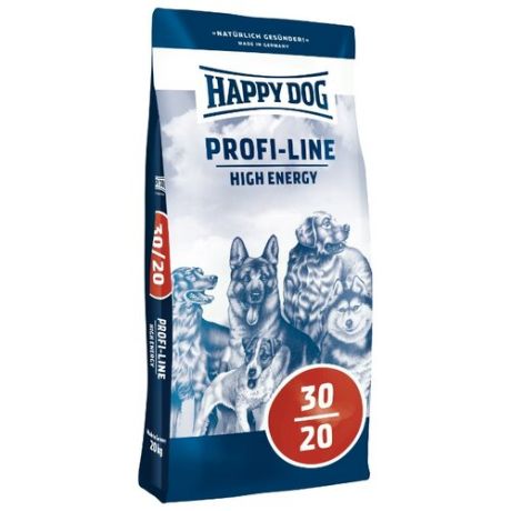 Сухой корм для собак Happy Dog Profi-Line High Energy 30/20 для активных животных 20 кг