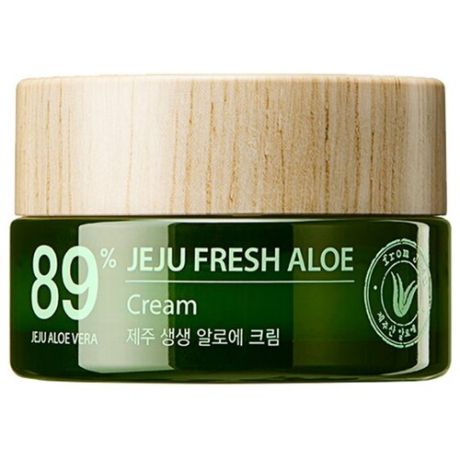 The Saem Jeju Fresh Aloe Cream Увалажняющий освежающий крем 89% алоэ вера, 50 мл