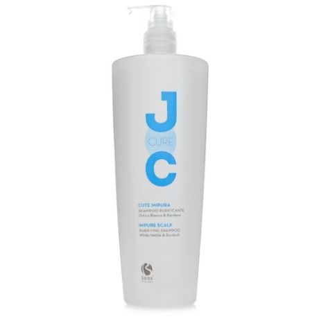 Barex шампунь JOC Cure Impure Scalp очищающий с экстрактом белой крапивы 1000 мл с дозатором