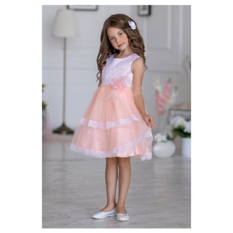 Платье ALOLIKA размер 110-56-51, персиковый