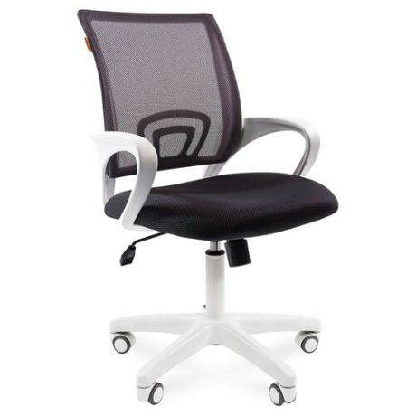 Компьютерное кресло Chairman 696 офисное, обивка: текстиль, цвет: белый/черный/серый