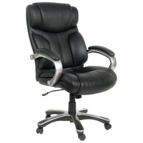 Компьютерное кресло Chairman 435, обивка: натуральная кожа, цвет: черный