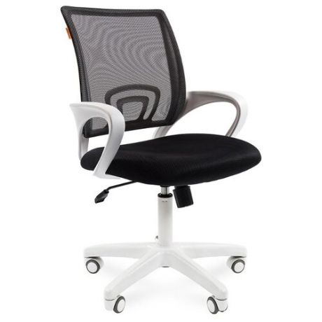 Компьютерное кресло Chairman 696 офисное, обивка: текстиль, цвет: белый/черный