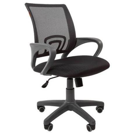 Компьютерное кресло Chairman 696 офисное, обивка: текстиль, цвет: серый/серый