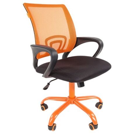 Компьютерное кресло Chairman 696 CMET офисное, обивка: текстиль, цвет: оранжевый