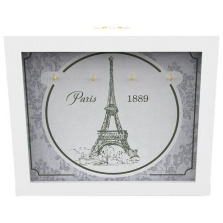 Ключница Дубравия Paris 1889, 26x22 см белый