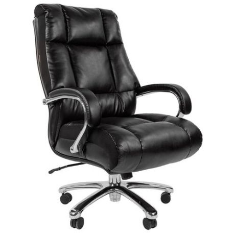Компьютерное кресло Chairman 405 для руководителя, обивка: искусственная кожа, цвет: черный экопремиум