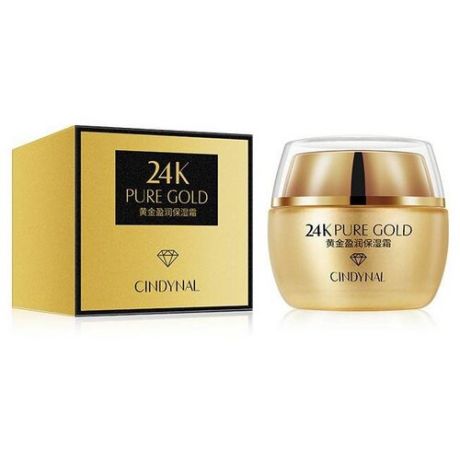 CINDYNAL 24K Pure Gold Омолаживающий крем для лица с золотом 24к и витамином Е, 50 г