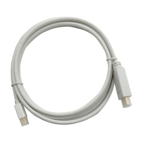 Кабель аудио-видео BURO 1.2v, miniDisplayport (m) - HDMI (m) , 2м, GOLD белый [bhp mdpp-hdmi-2]